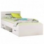 Pack Cama Michigan (Branco Matte) + Estrado + Colchão Basic 15HR (200x90cm)