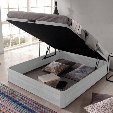 Pack Sommier Turin (Branco Ártico) + Colchão Premium 17HR (190x150cm)